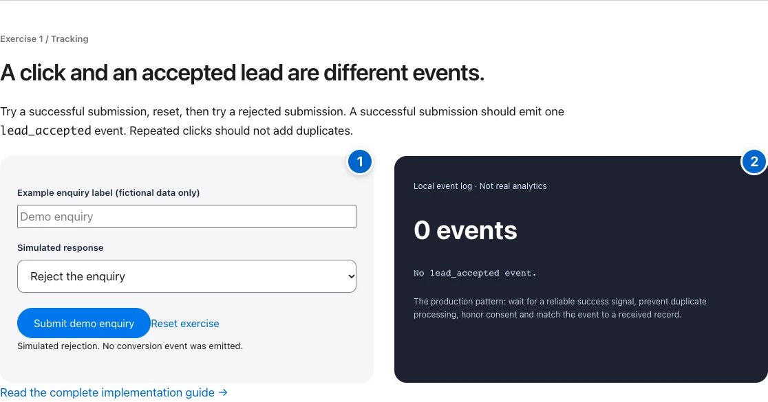 Additional example screenshot